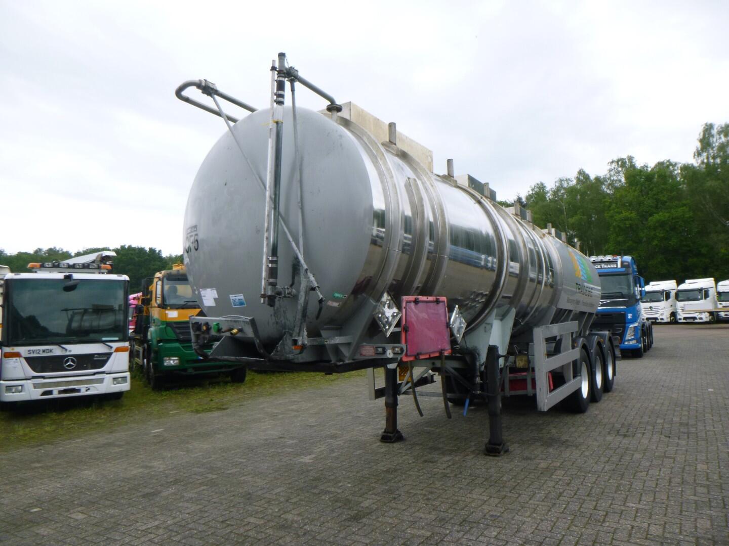 Clayton Chemical tank inox 30 m3 / 1 comp | Tankoplegger | Tankoplegger Chemicaliën