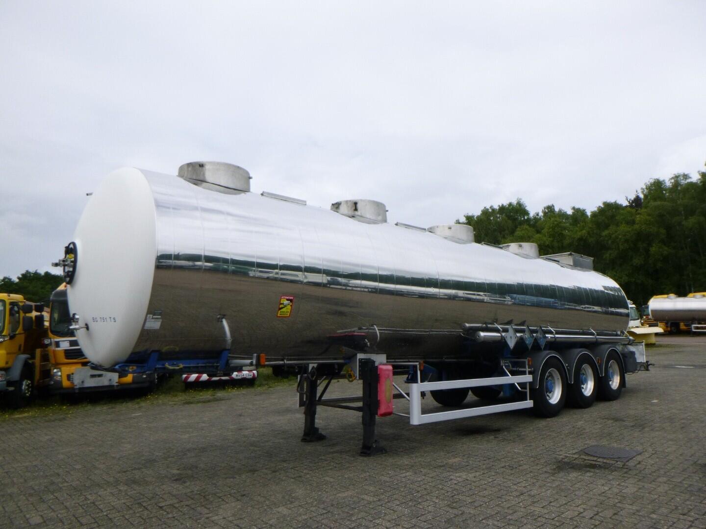 Magyar Chemical tank inox 32.5 m3 / 1 comp ADR 04-06-2026 | Tankoplegger | Tankoplegger Chemicaliën