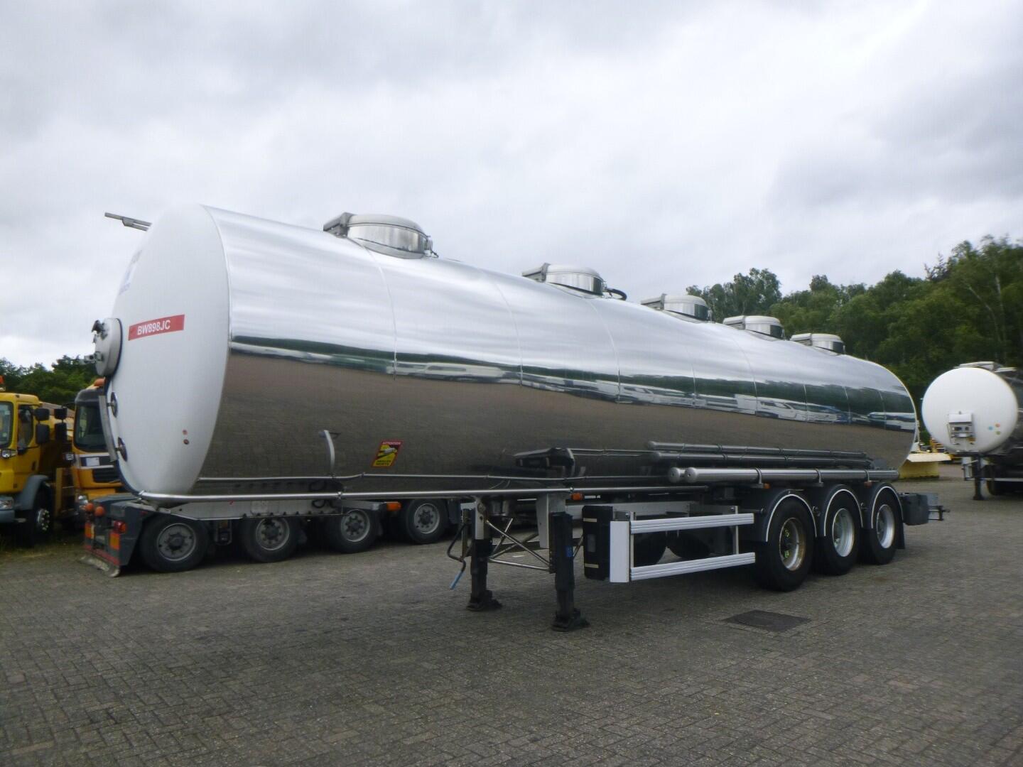 Maisonneuve Food tank inox 33 m3 / 5 comp | Tankoplegger | Tankoplegger Levensmiddelen