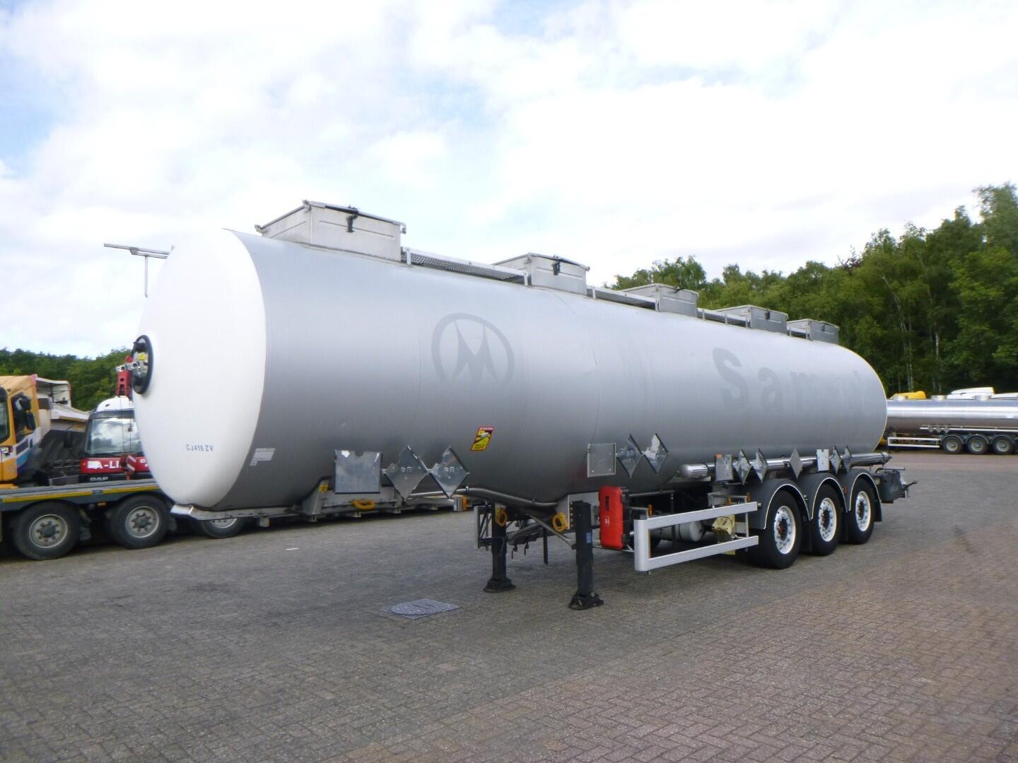 Magyar Chemical tank inox L4BH 37.5 m3 / 4 comp ADR 26-03-2026 | Tankoplegger | Tankoplegger Chemicaliën