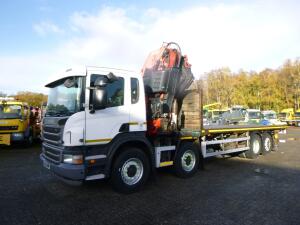Scania P 400 8X2 RHD + Fassi F600