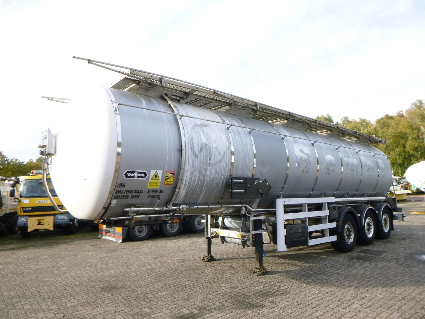 Van Hool Chemical tank inox L4BH 37.5 m3 / 1 comp | Tankoplegger | Tankoplegger Chemicaliën