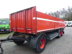 Krone 3-axle open box drawbar trailer ADP 27
