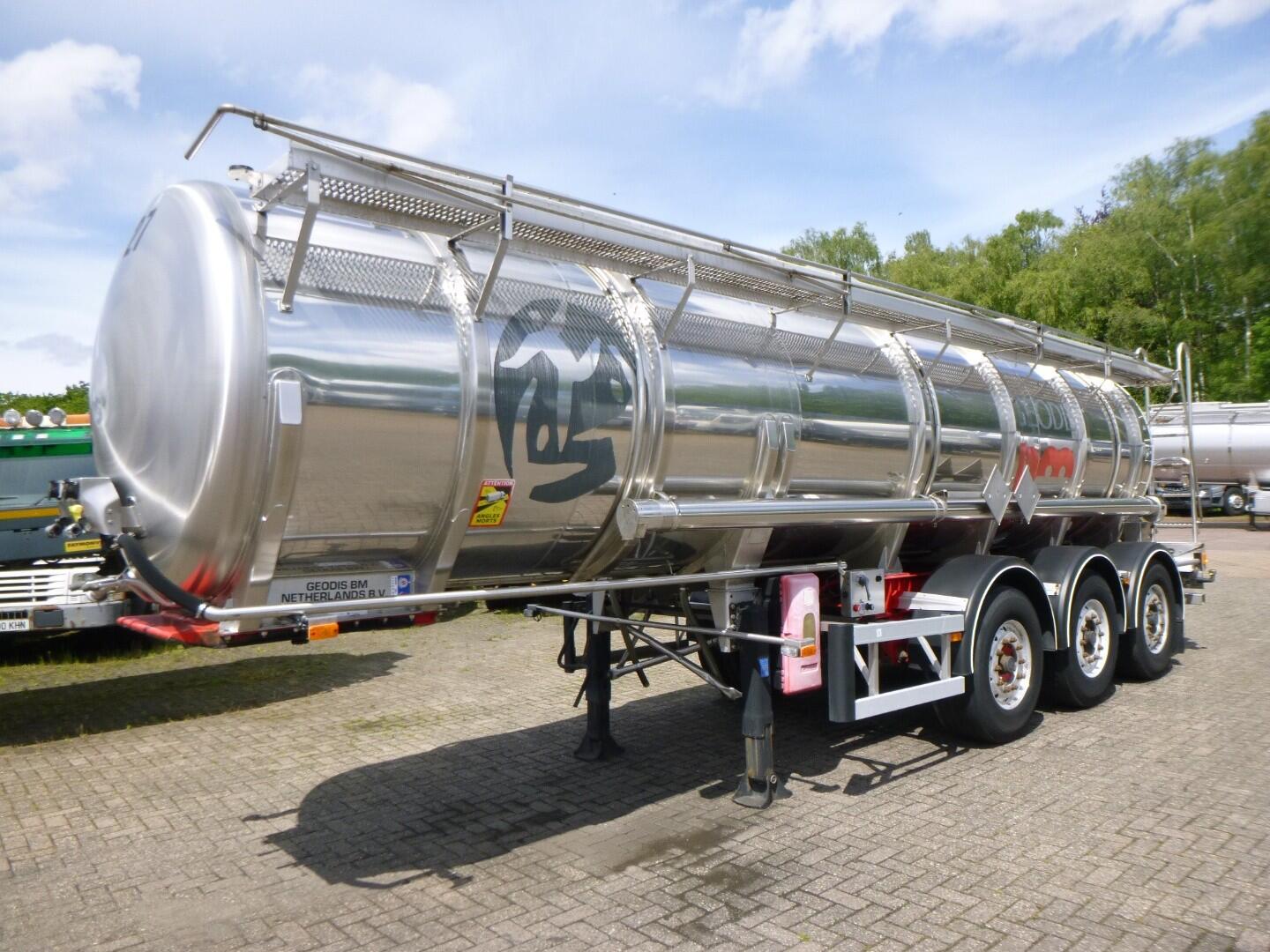 Burg Chemical tank inox L4BH 22.5 m3 / 1 comp | Tankoplegger | Tankoplegger Chemicaliën