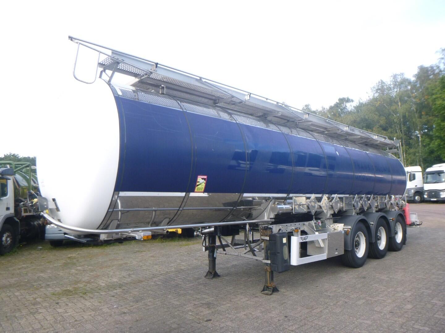 L.A.G. Chemical tank inox L4BH 32.5 m3 / 3 comp | Tankoplegger | Tankoplegger Chemicaliën