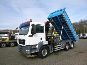 M.A.N. TGS 26.400 6X4 tipper + Palfinger PK15002