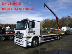 Mercedes Actros 2544 6x2 RHD + Palfinger crane PK8501