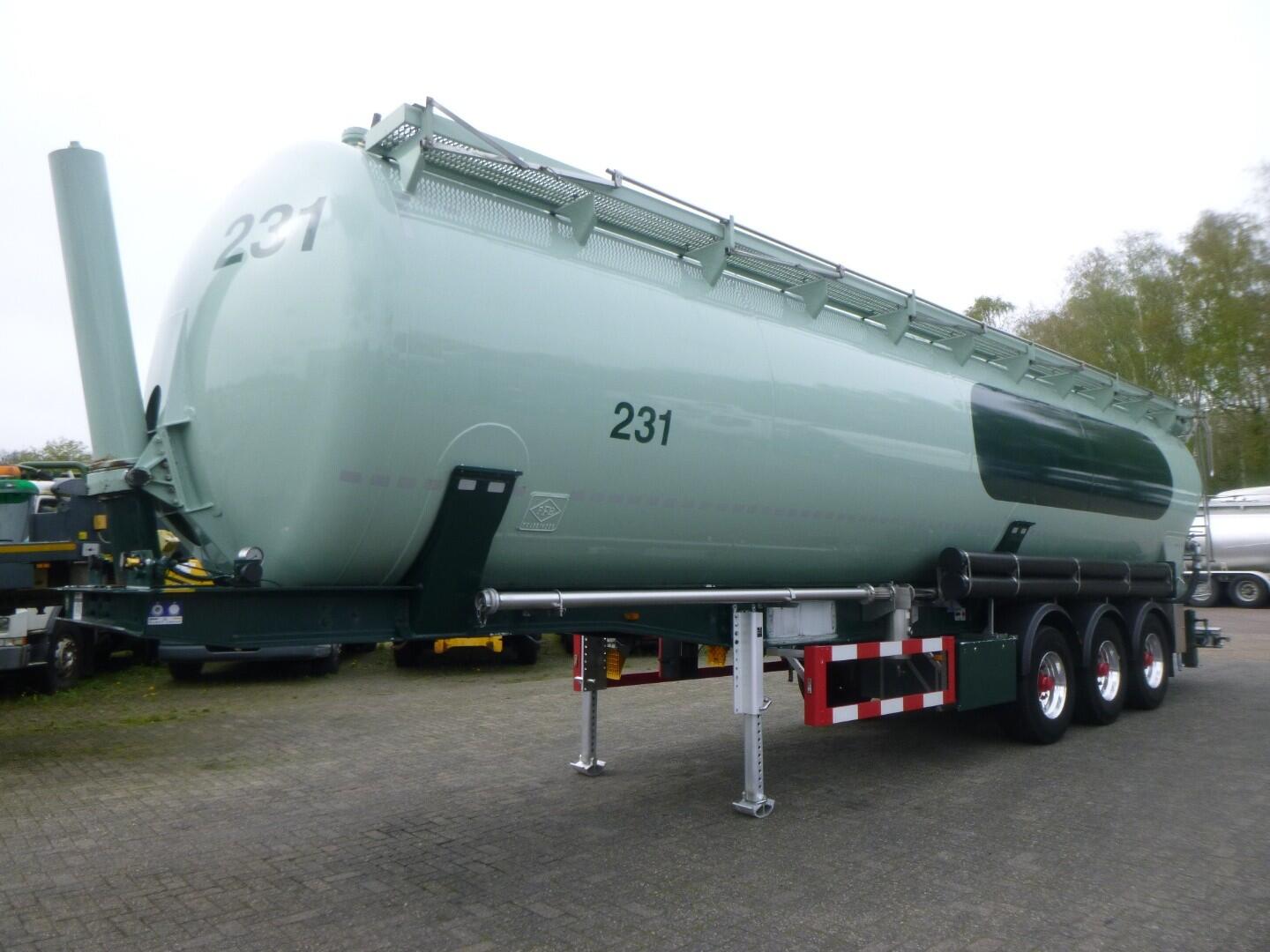 Feldbinder Powder tank alu 60 m3 (tipping) | Tankoplegger | Tankoplegger Poeder / bulk