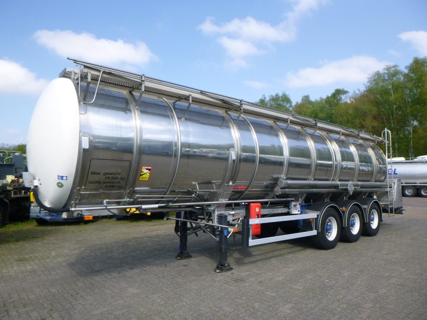 Burg Food tank inox 37.5 m3 / 3 comp | Tankoplegger | Tankoplegger Levensmiddelen