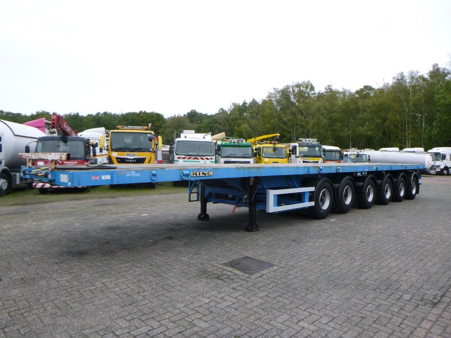 King 6-axle heavy duty platform trailer 108 t | Oplegger | Semi-dieplader