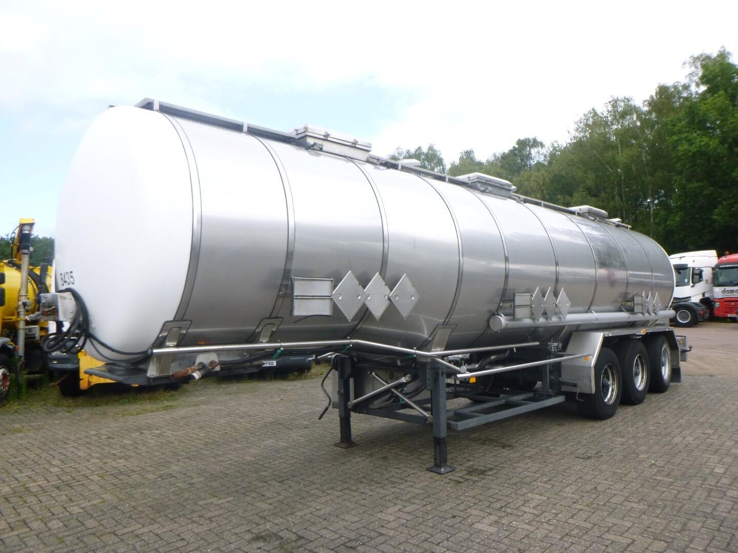 Burg Chemical tank inox 32.6 m3 / 3 comp | Tankoplegger | Tankoplegger Chemicaliën