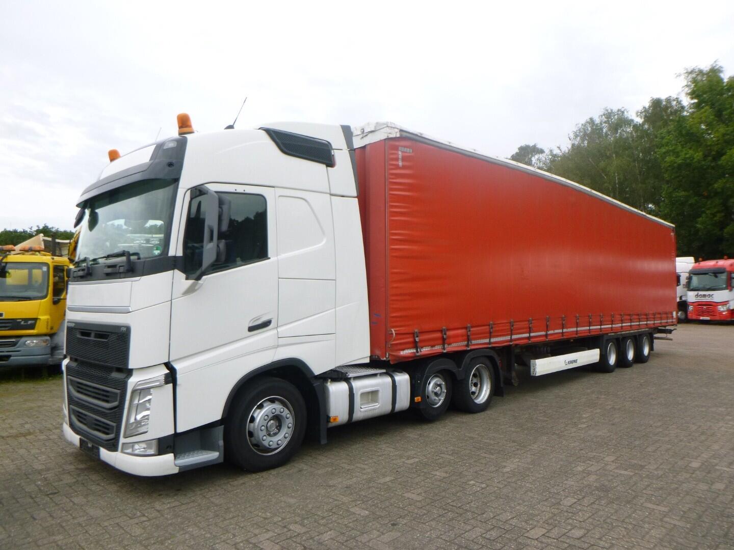 Volvo + Krone FH 460 6x2 Euro 6 + Curtain side trailer SD | Trekker | Standaard trekker