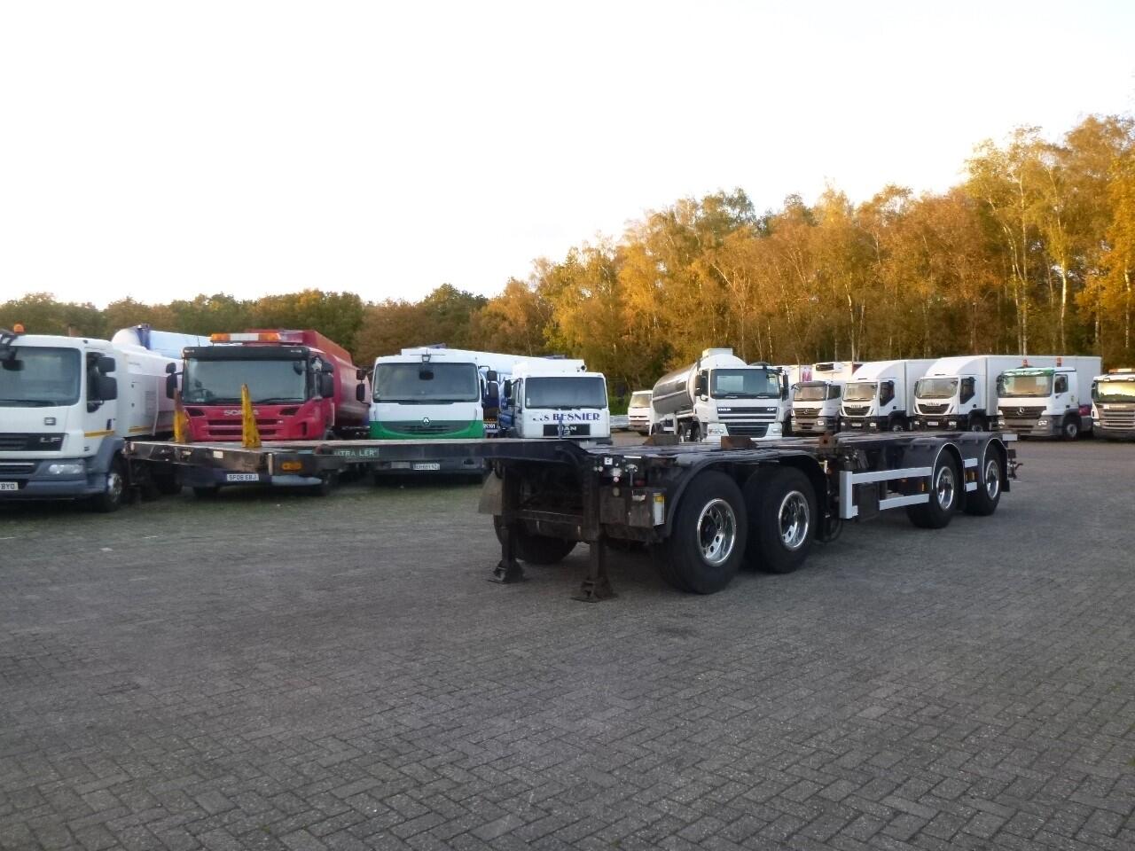 D-TEC 4-axle container combi trailer (2 + 2 axles) | Oplegger | Containertransport