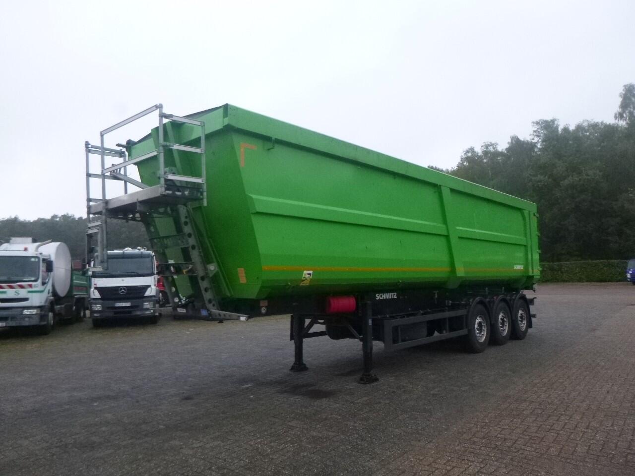 Schmitz Tipper trailer steel 58 m3 + tarpaulin | Oplegger | Kipper