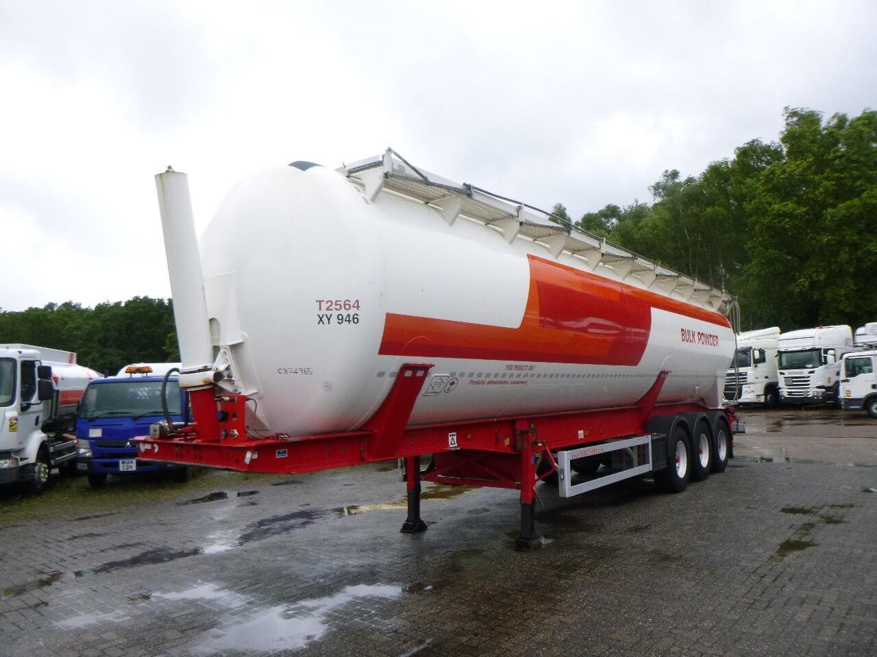 Feldbinder Powder tank alu 60 m3 (tipping) | Tankoplegger | Tankoplegger Poeder / bulk