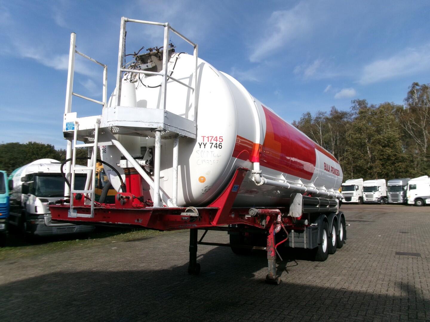 Feldbinder Powder tank alu 41 m3 (tipping) | Tankoplegger | Tankoplegger Poeder / bulk