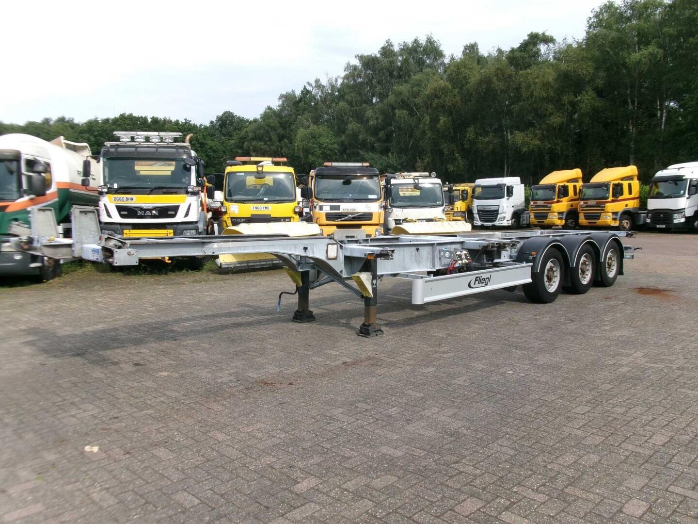 Fliegl 3-axle container trailer 45 ft | Oplegger | Containertransport