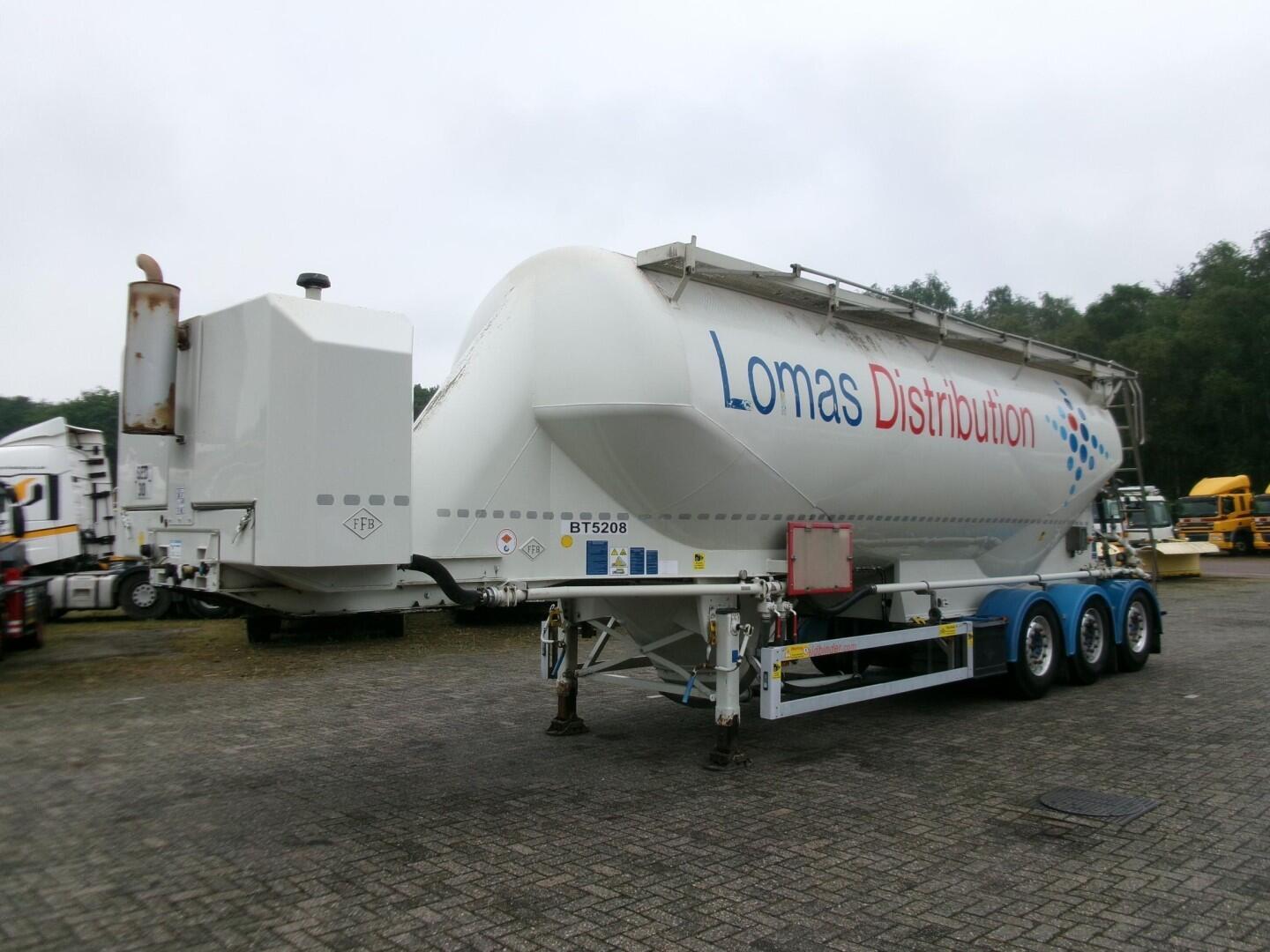 Feldbinder Powder tank alu 40 m3 / 1 comp + compressor | Tankoplegger | Tankoplegger Poeder / bulk