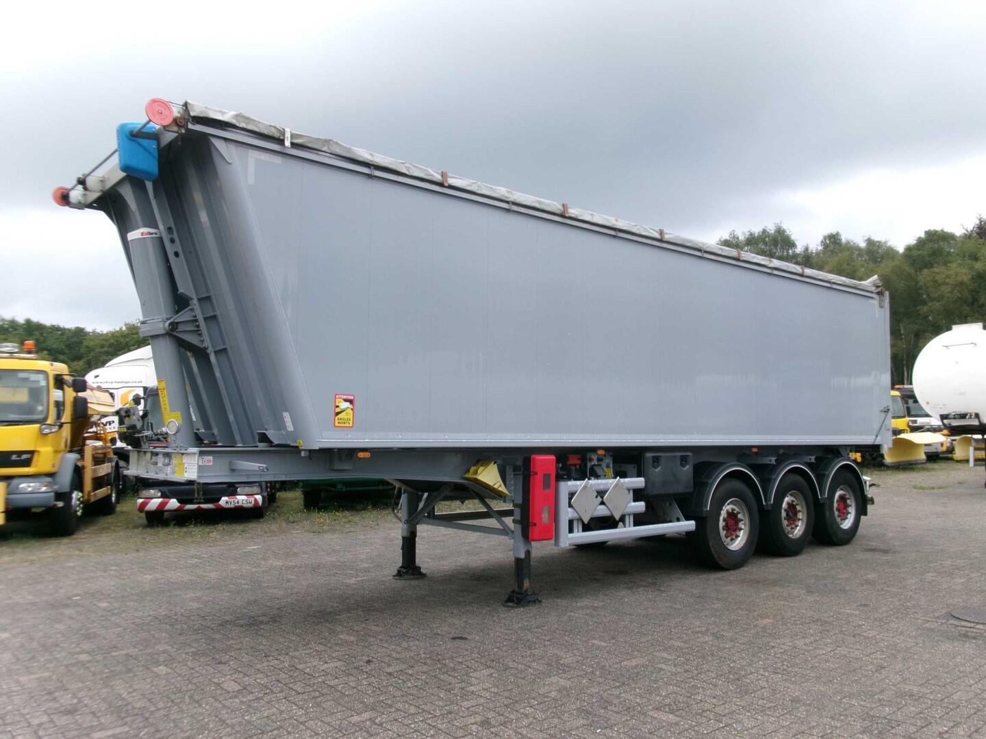Stas Tipper trailer alu 49 m3 + tarpaulin + ADR | Oplegger | Kipper