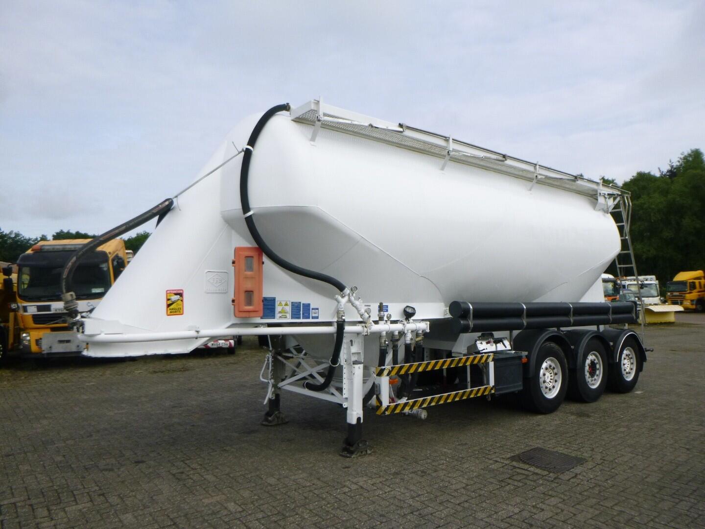 Feldbinder Powder tank alu 37 m3 / 1 comp | Tankoplegger | Tankoplegger Poeder / bulk