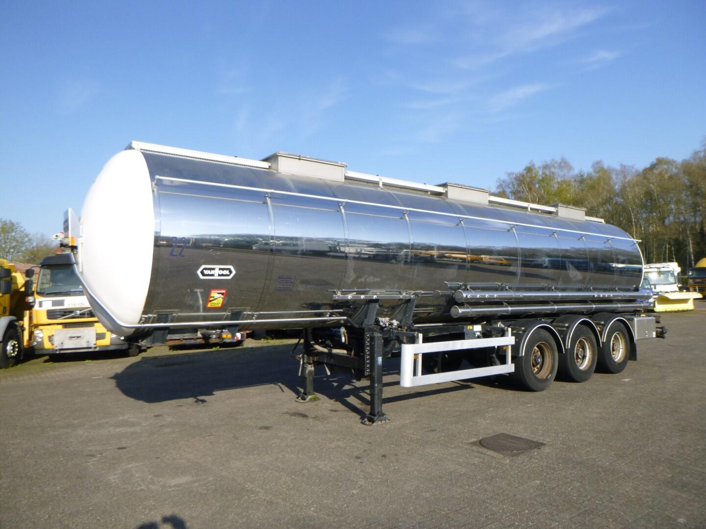 Van Hool Chemical tank inox L4BH 30 m3 / 3 comp | Tankoplegger | Tankoplegger Chemicaliën