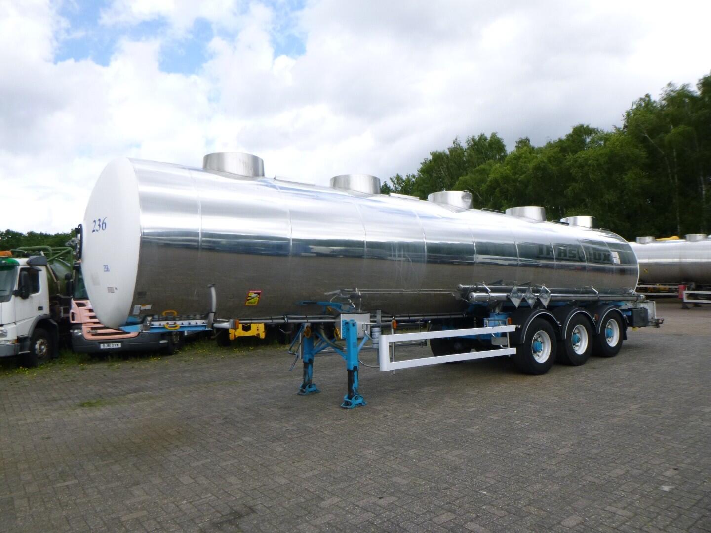 Magyar Chemical tank inox 33 m3 / 1 comp | Tankoplegger | Tankoplegger Chemicaliën