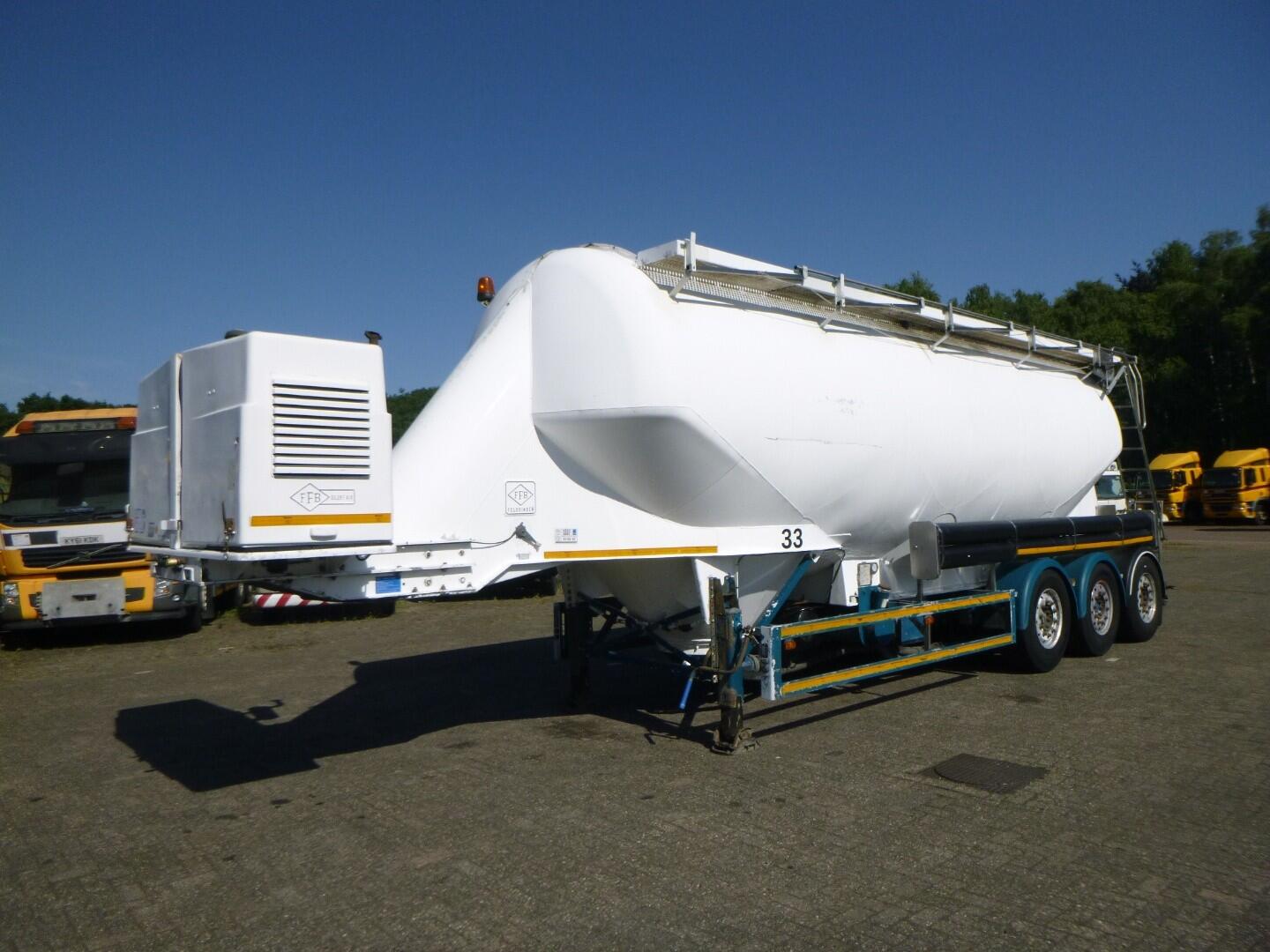 Feldbinder Powder tank alu 40 m3 / 1 comp | Tankoplegger | Tankoplegger Poeder / bulk
