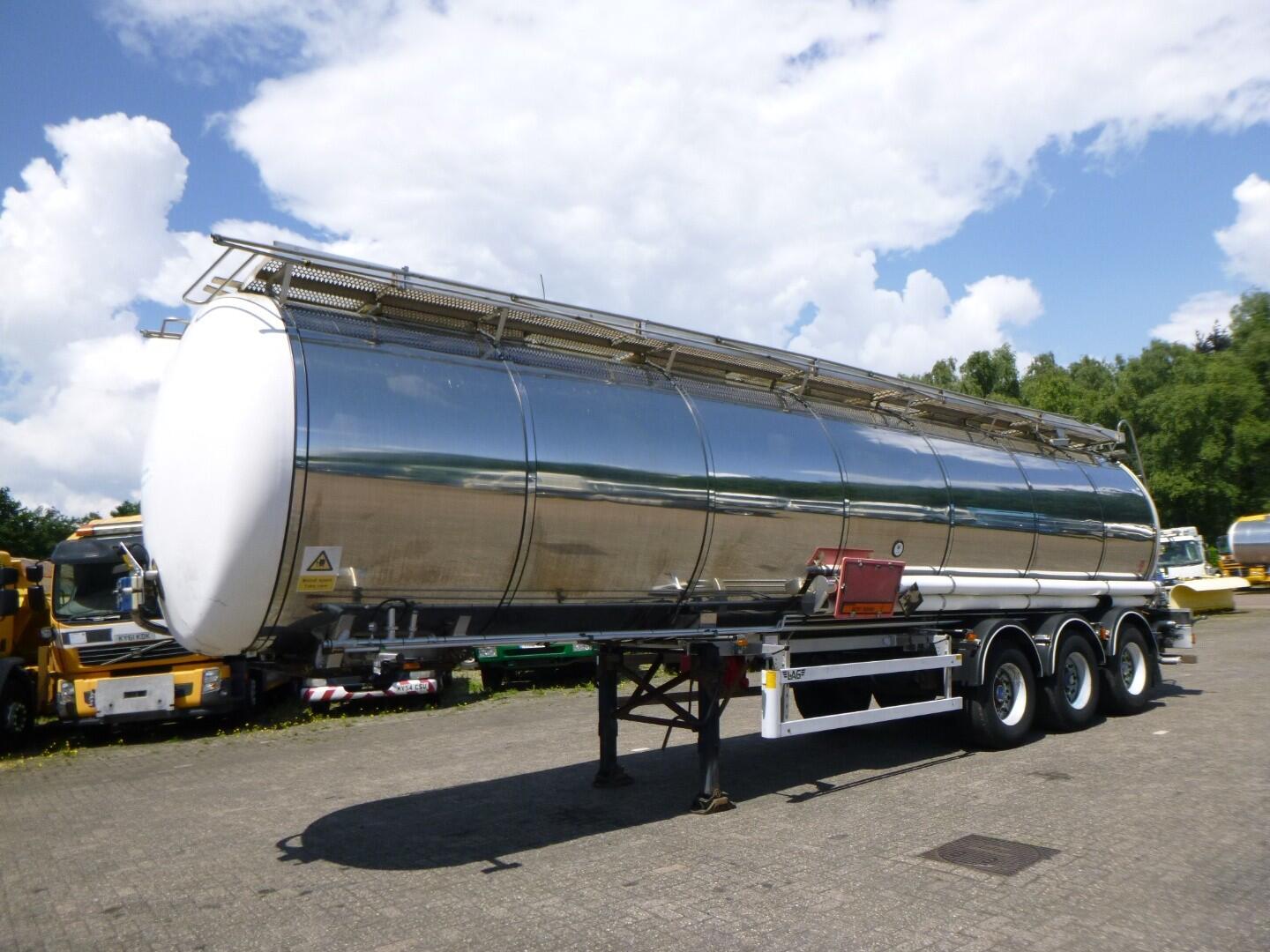 L.A.G. Chemical tank inox 37.5 m3 / 1 comp + pump | Tankoplegger | Tankoplegger Chemicaliën
