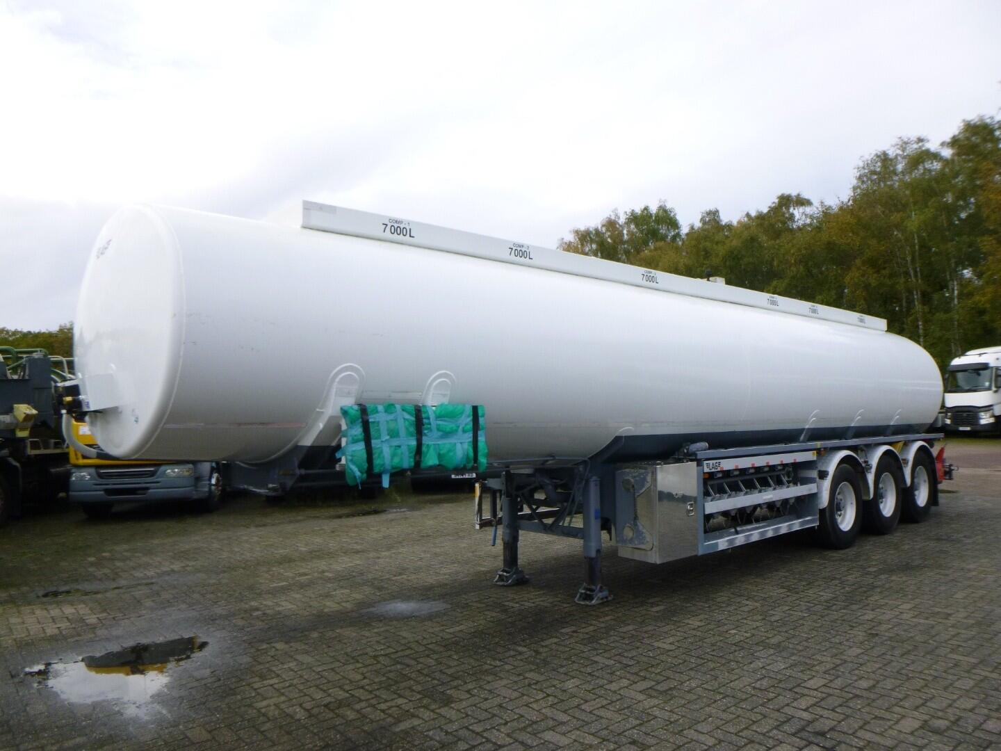 L.A.G. Fuel tank alu 44.4 m3 / 6 comp + pump | Tankoplegger | Tankoplegger Brandstof