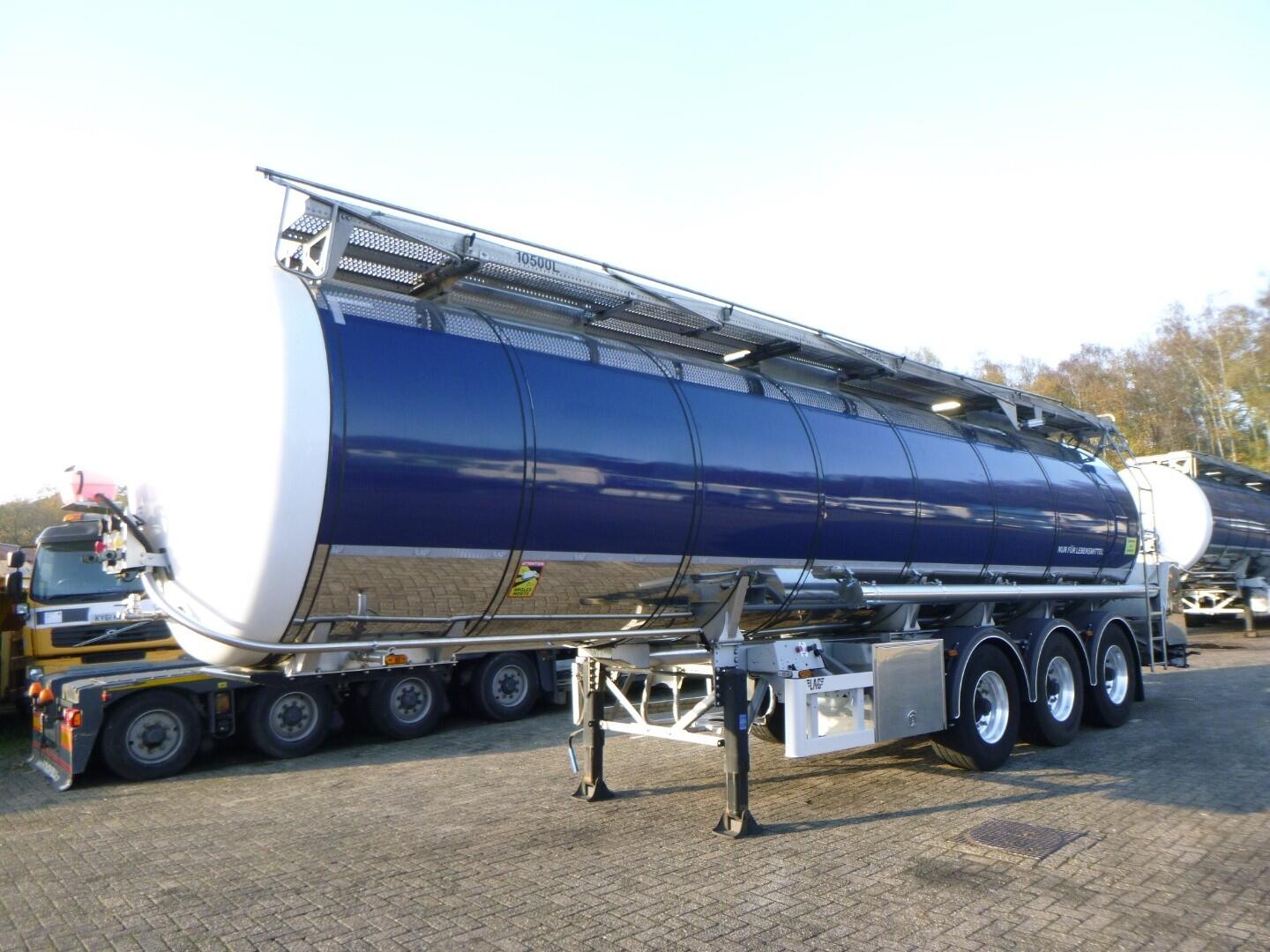 L.A.G. Food tank inox 32 m3 / 3 comp + pump, steaming heating, webasto | Tankoplegger | Tankoplegger Levensmiddelen