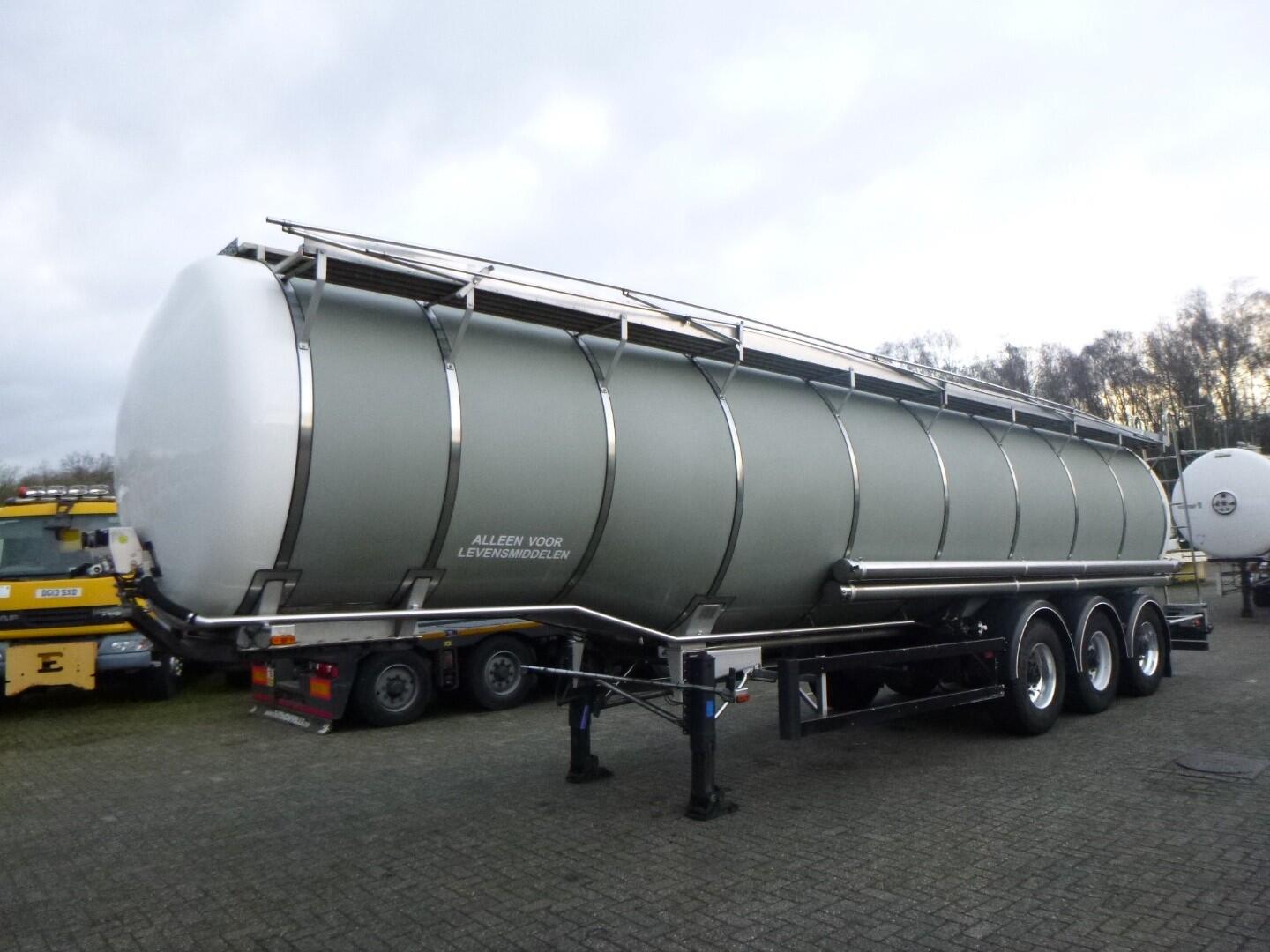 Burg Food tank inox 34.3 m3 / 3 comp + pump | Tankoplegger | Tankoplegger Levensmiddelen