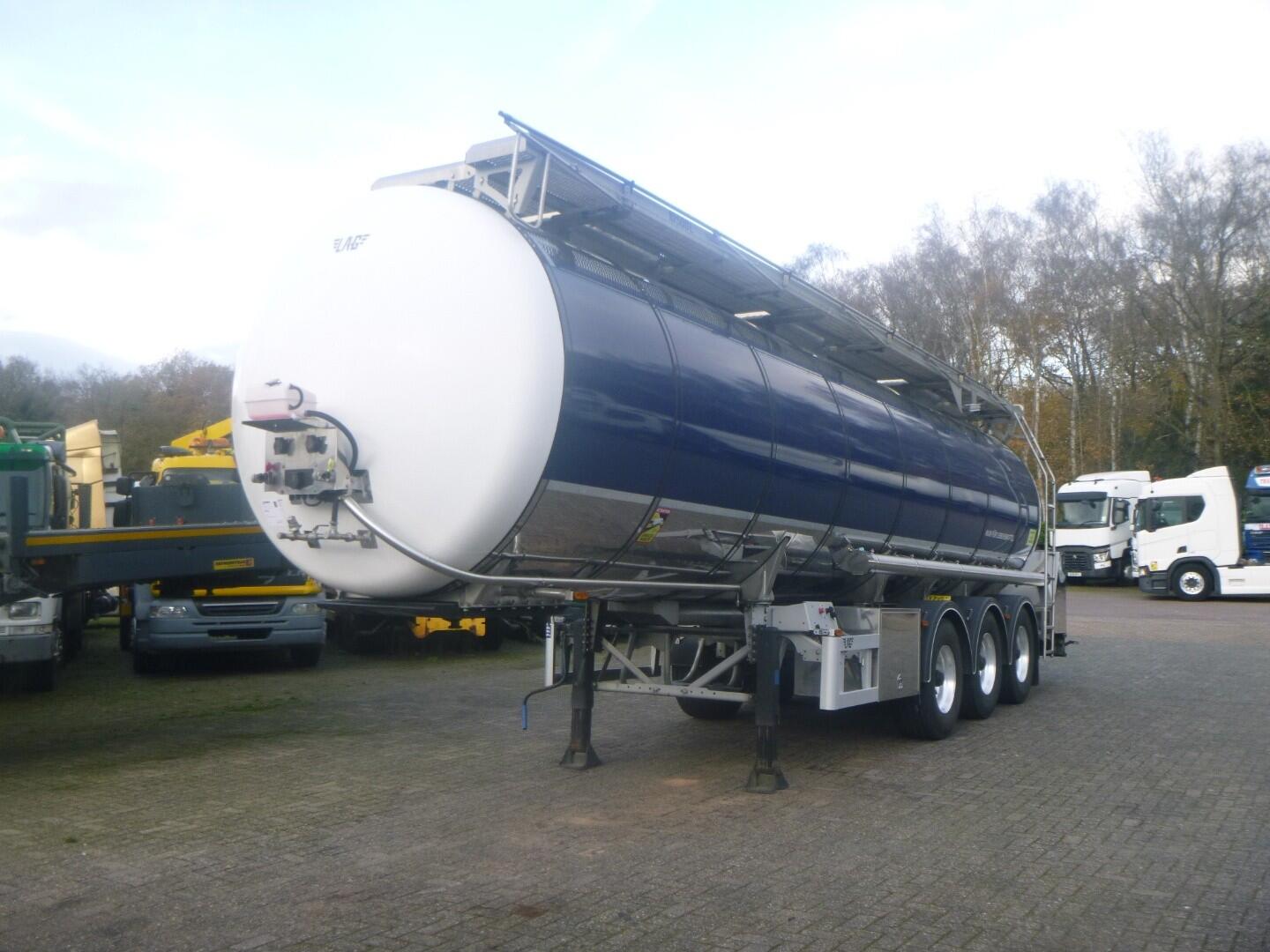 L.A.G. Food tank inox 32 m3 / 3 comp + pump, steaming heating, webasto | Tankoplegger | Tankoplegger Levensmiddelen