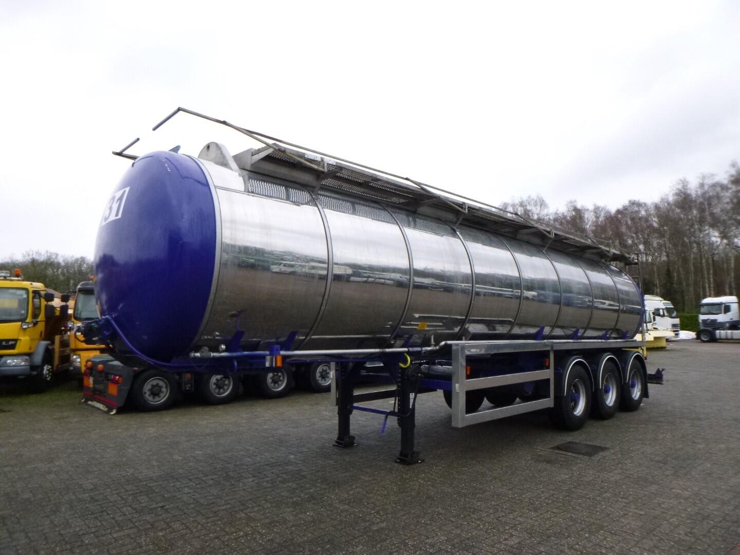 Indox Chemical tank inox L4BH 30 m3 / 1 comp | Tankoplegger | Tankoplegger Chemicaliën