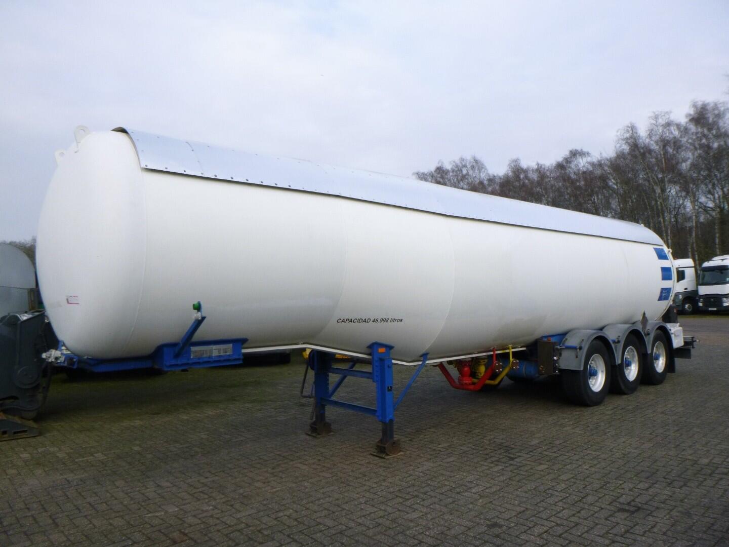 EU Gas tank steel 46.9 m3 / 1 comp | Tankoplegger | Tankoplegger Gas