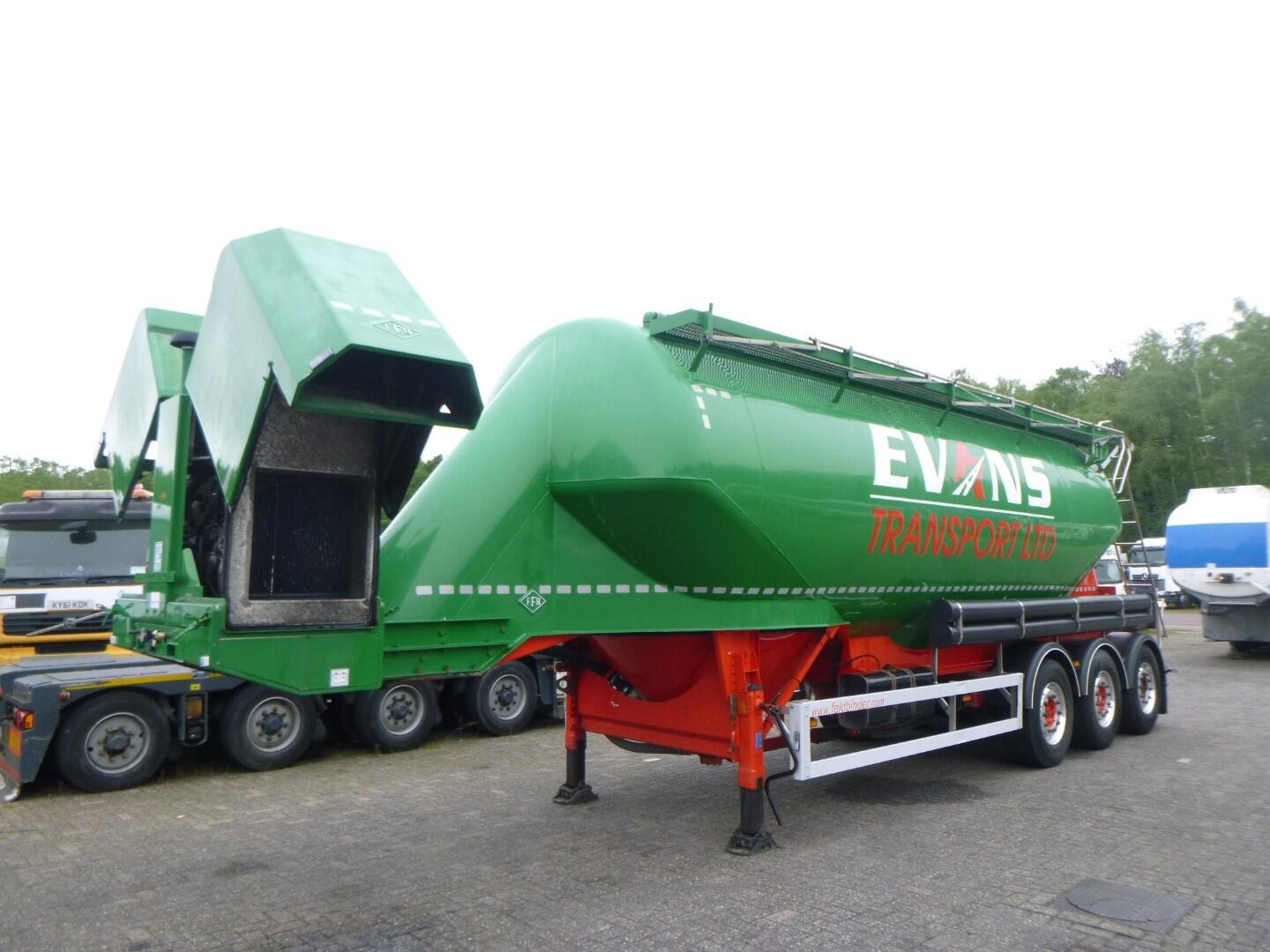 Feldbinder Powder tank alu 40 m3 + engine/compressor | Tankoplegger | Tankoplegger Poeder / bulk