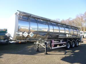 Burg Food / chemical tank inox L4BH 37.5 m3 / 3 comp