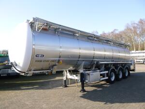 Van Hool Food tank inox 36 m3 / 4 comp