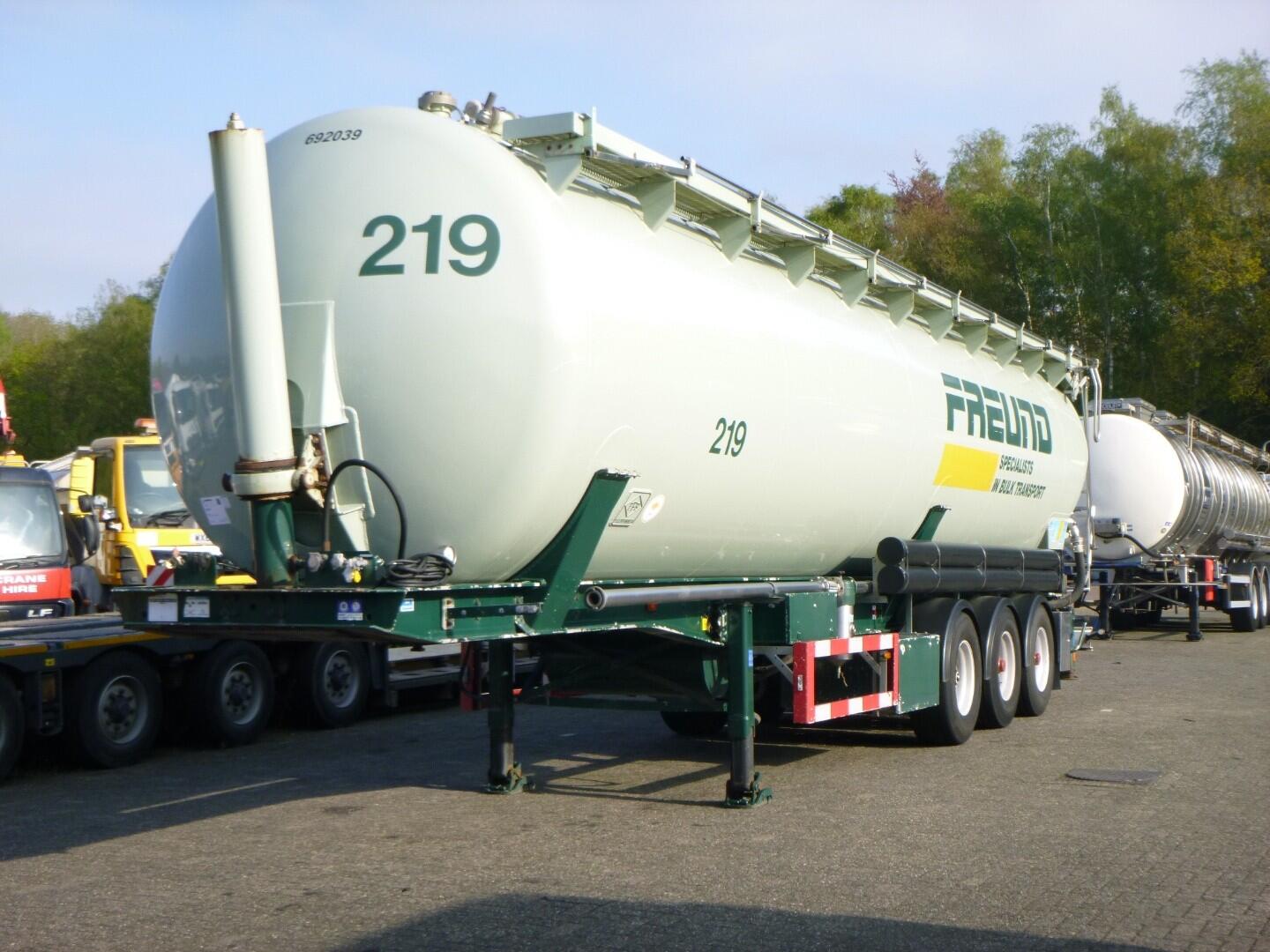 Feldbinder Powder tank alu 60 m3 (tipping) | Tankoplegger | Tankoplegger Poeder / bulk