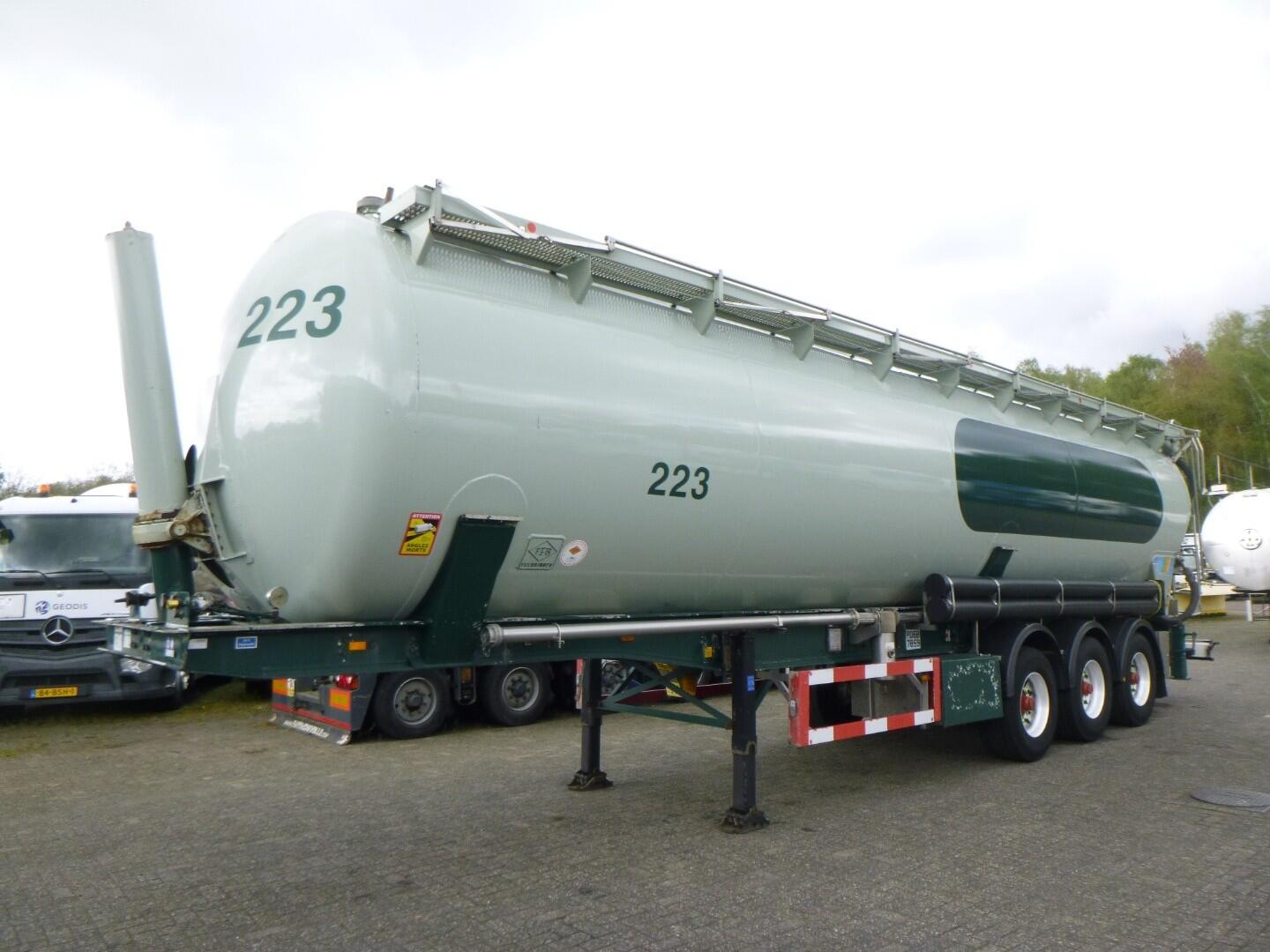 Feldbinder Powder tank alu 60 m3 (tipping) | Tankoplegger | Tankoplegger Poeder / bulk