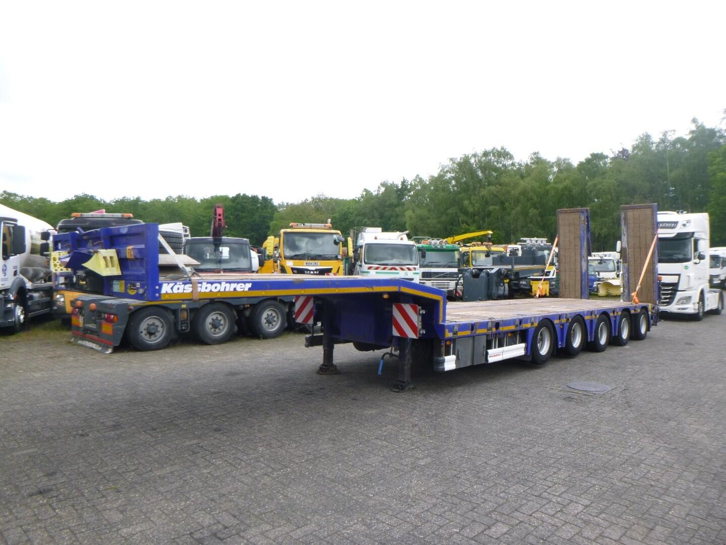 Kassbohrer 5-axle semi-lowbed trailer 84 t + ramps | Oplegger | Dieplader