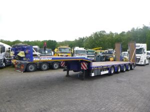 Kassbohrer 5-axle semi-lowbed trailer 84 t + ramps