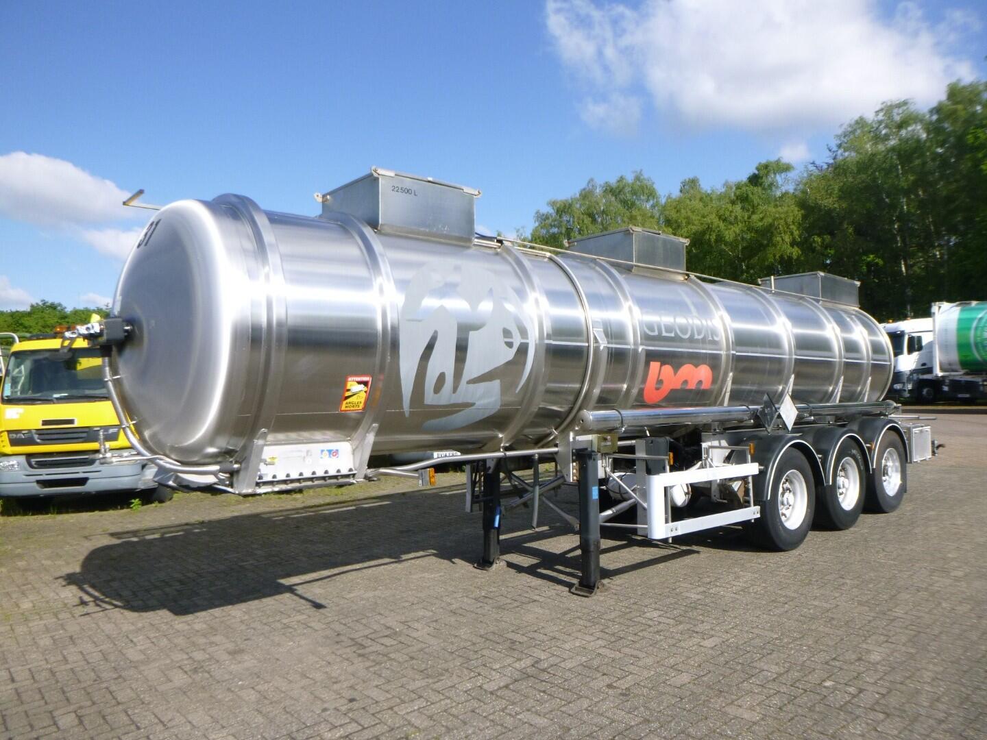 Magyar Chemical tank inox 22.5 m3 / 1 comp | Tankoplegger | Tankoplegger Chemicaliën
